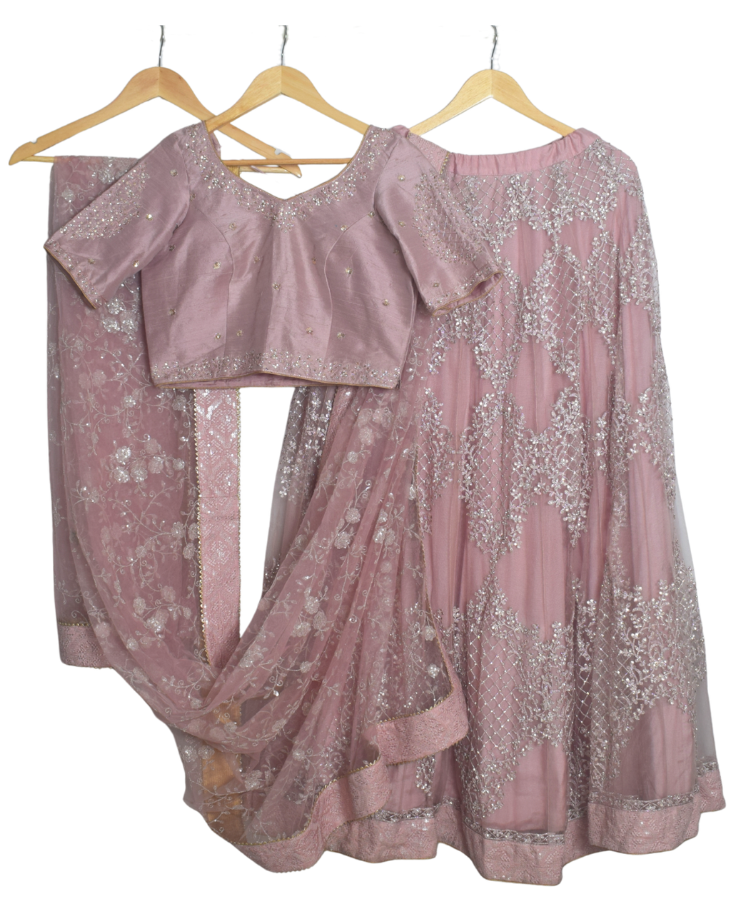 Nude Pink Lehenga Set