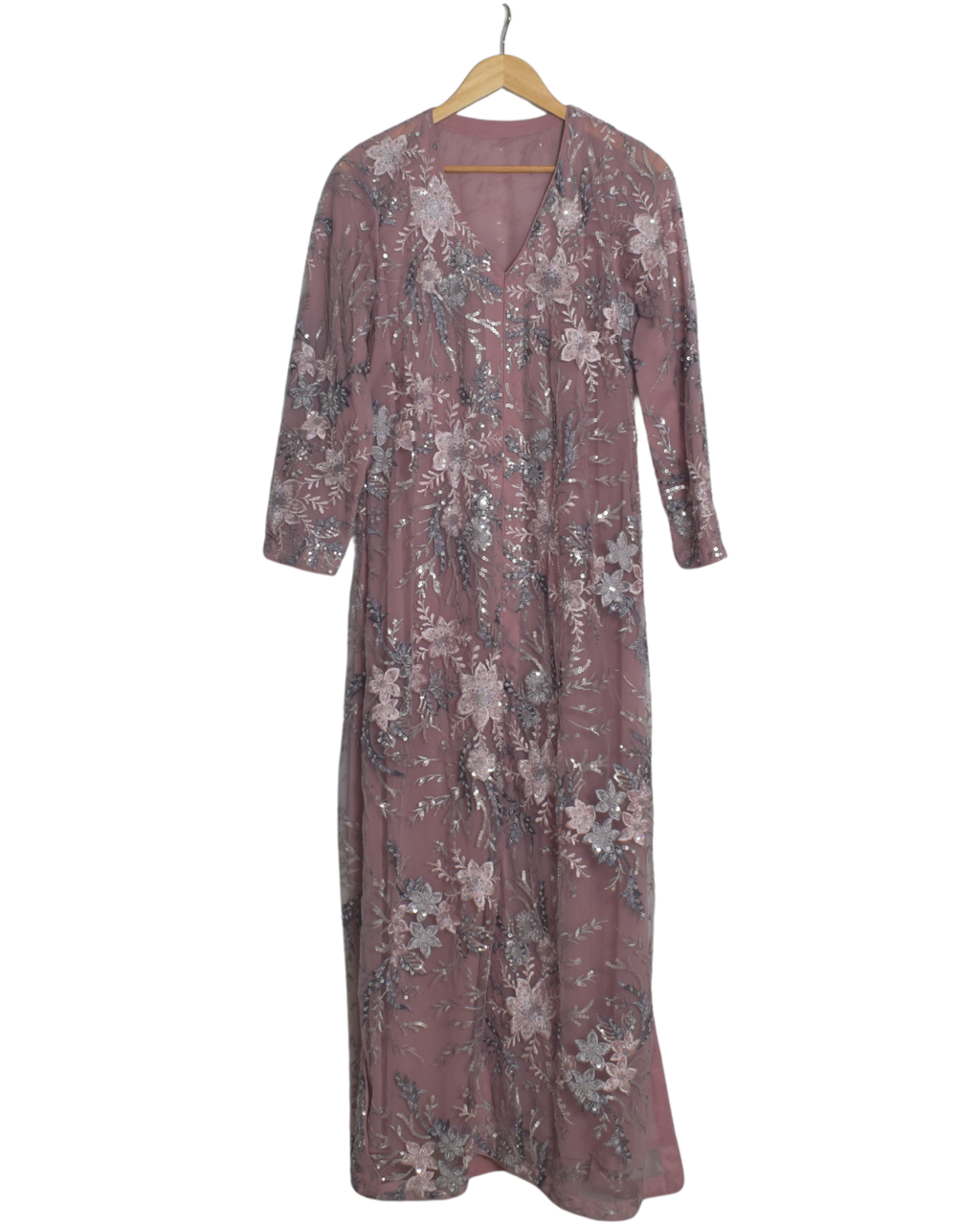 Dusty Pink Sequin Embroidered Set