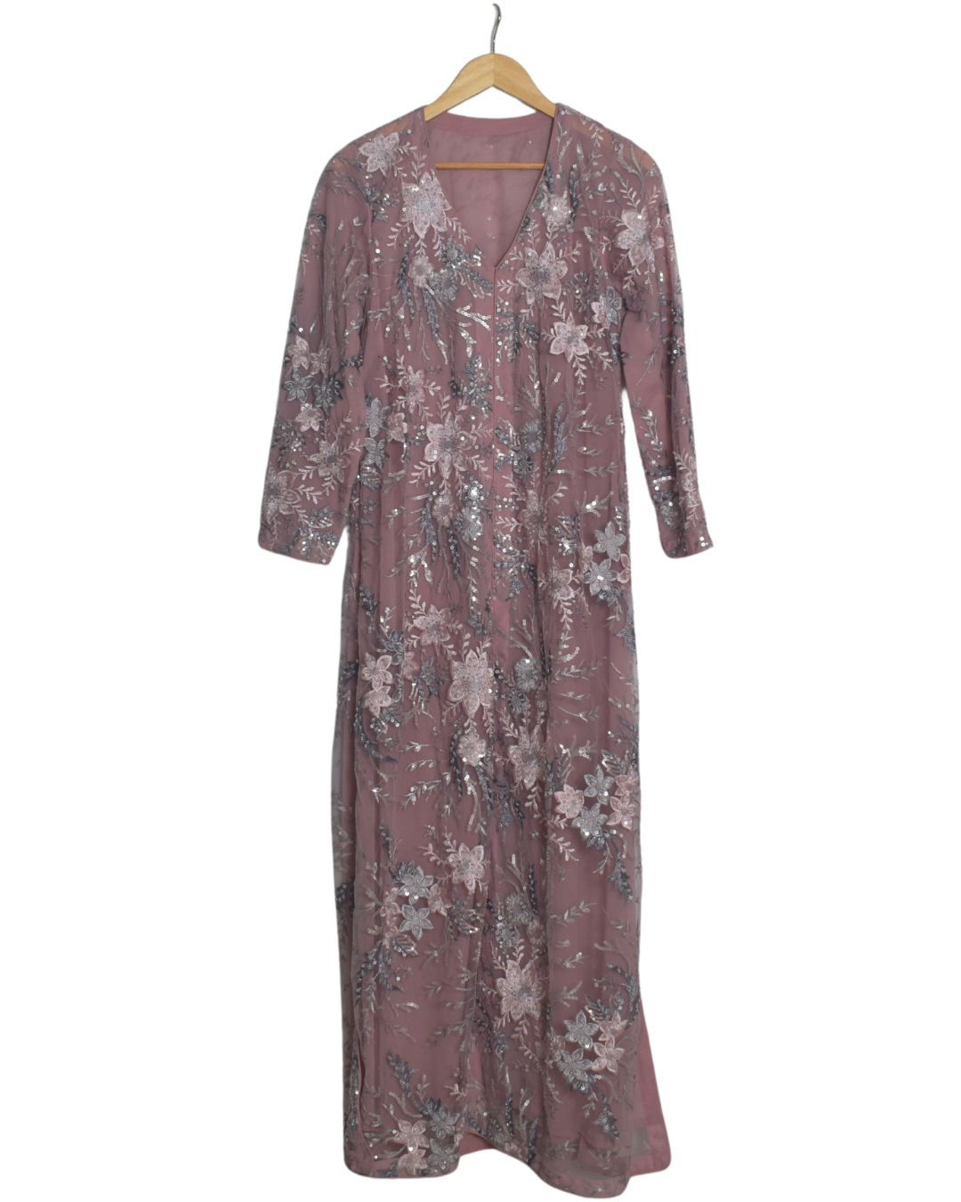 Dusty Pink Sequin Embroidered Set