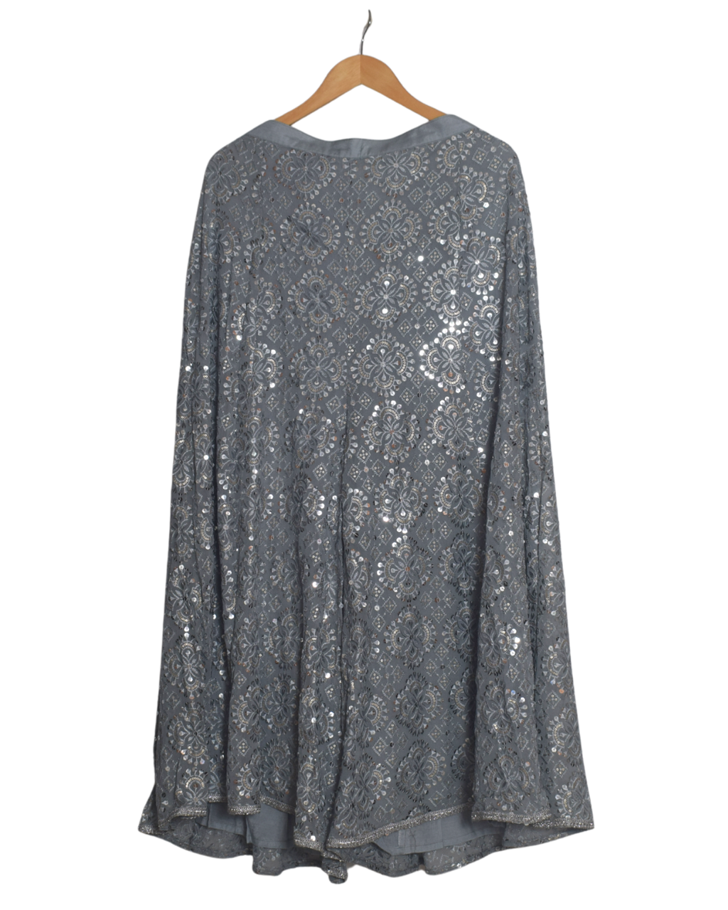 Grey Mirror Work Kurta & Pant Set