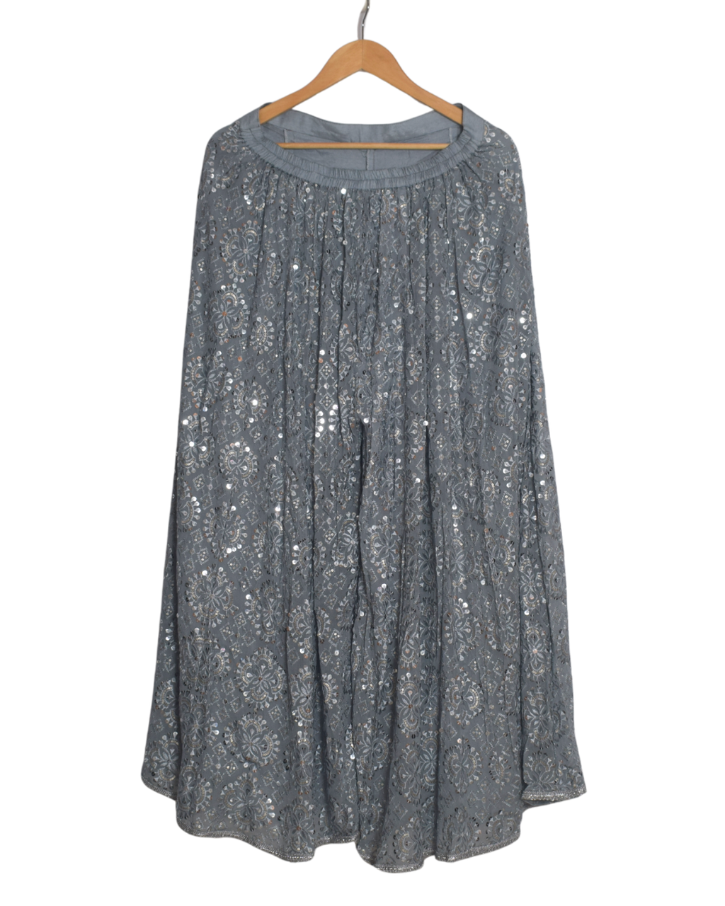 Grey Mirror Work Kurta & Pant Set