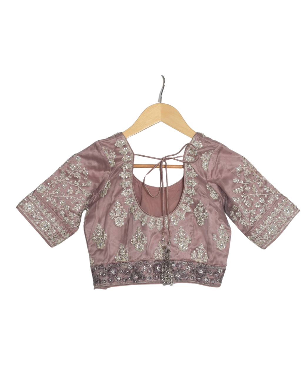 Dusty Mauve Embroidered Lehenga Set