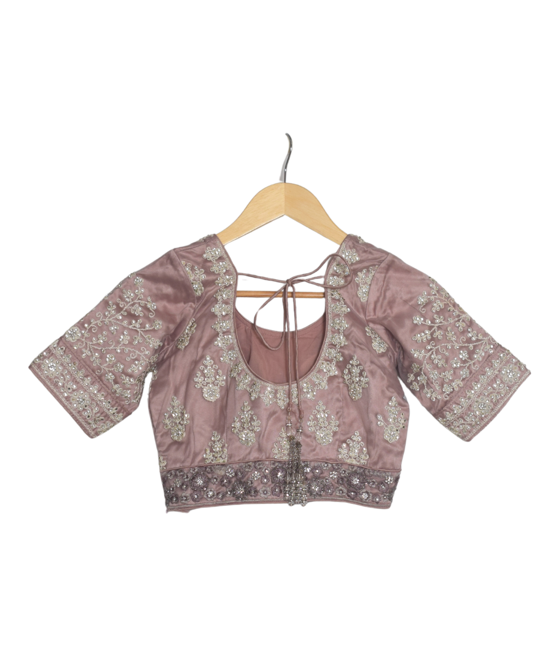 Dusty Mauve Embroidered Lehenga Set