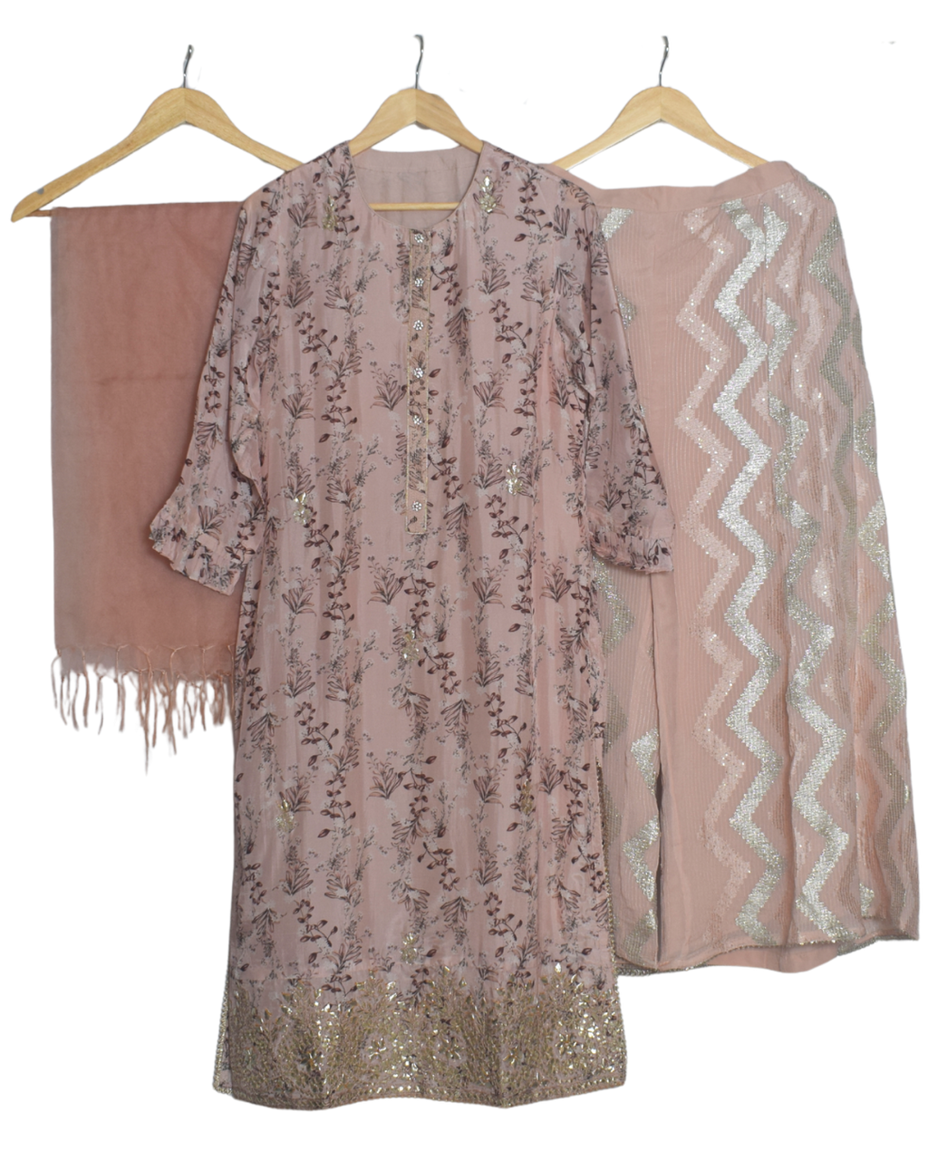 Peach Gotta Work Kurta Set