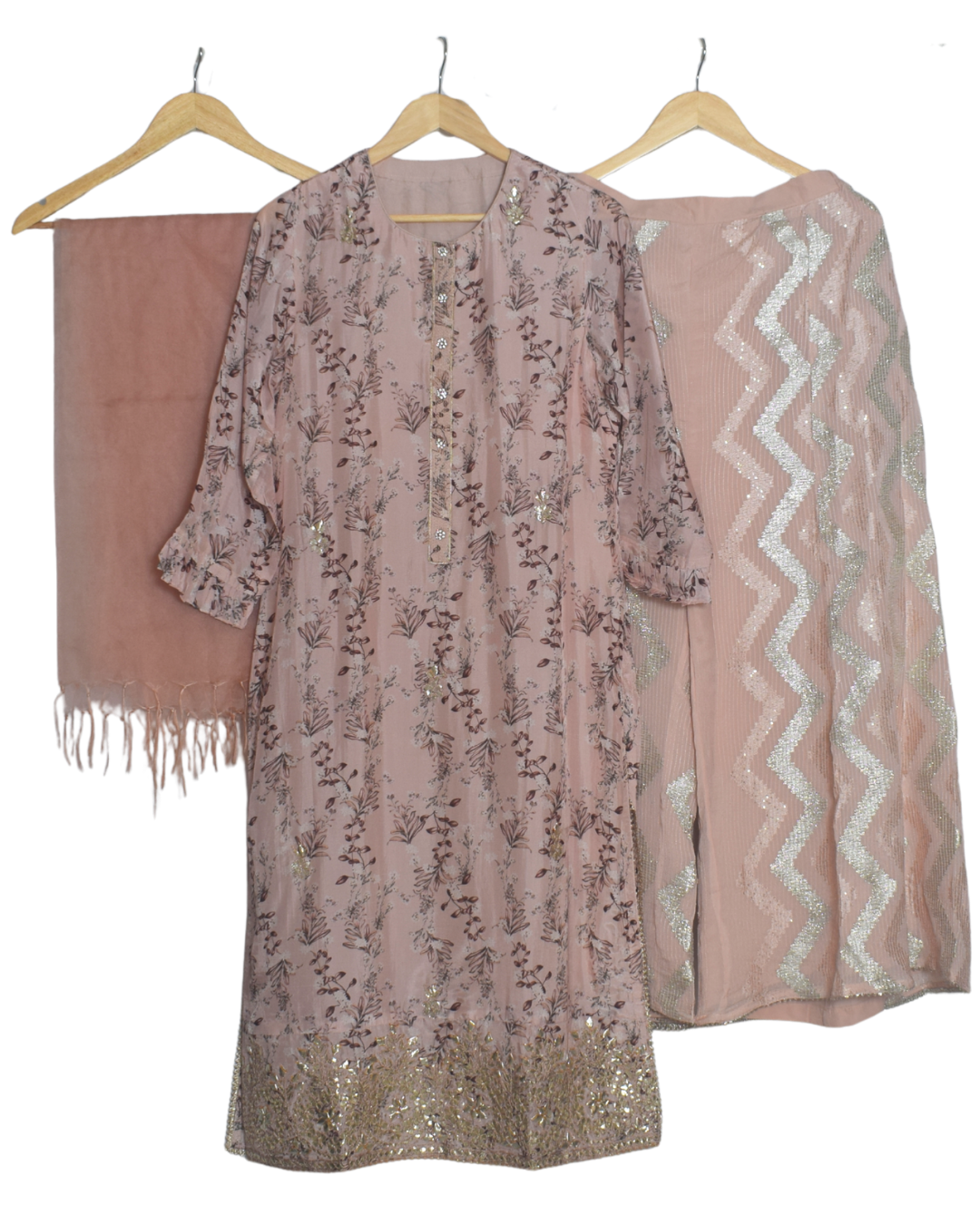 Peach Gotta Work Kurta Set