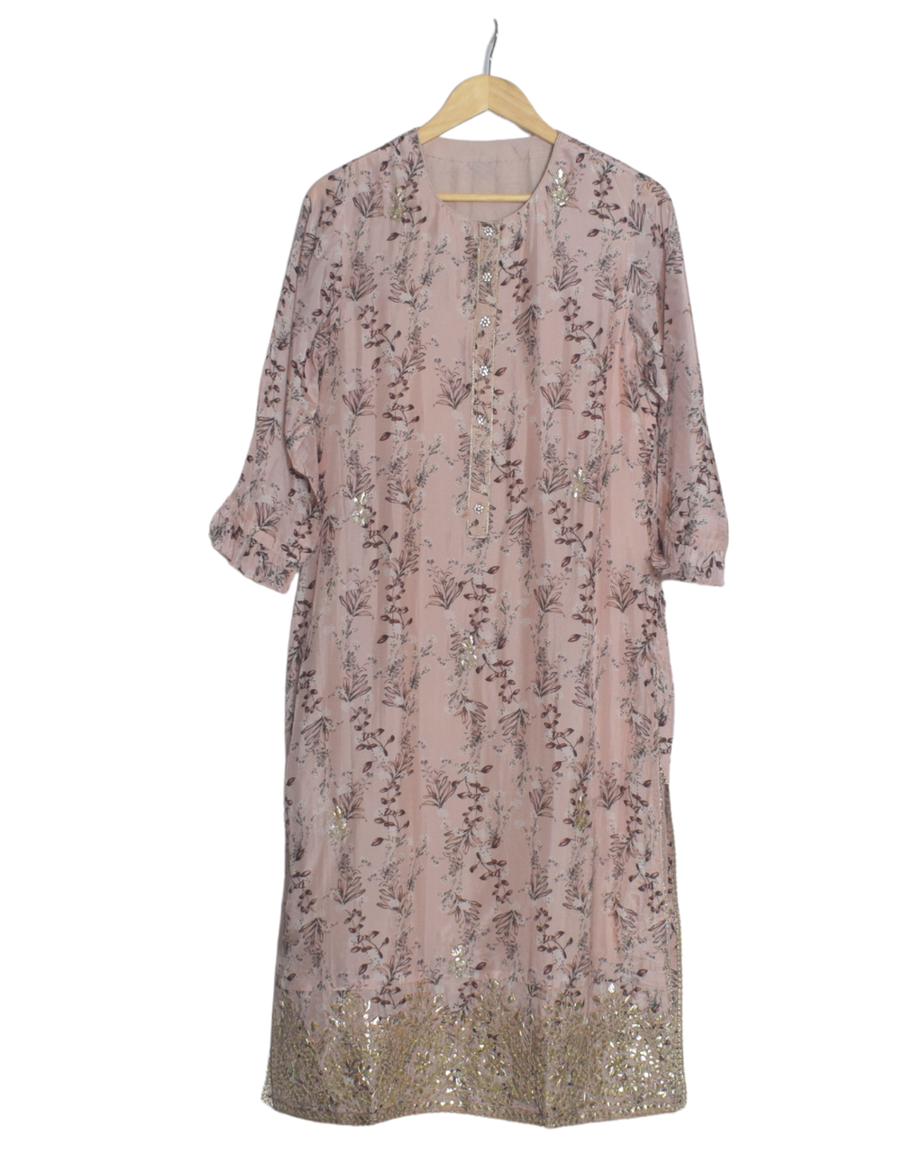 Peach Gotta Work Kurta Set