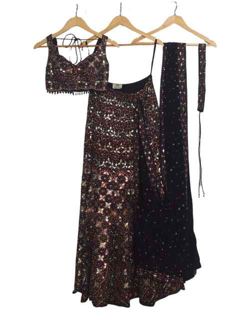 Black Lehenga Set