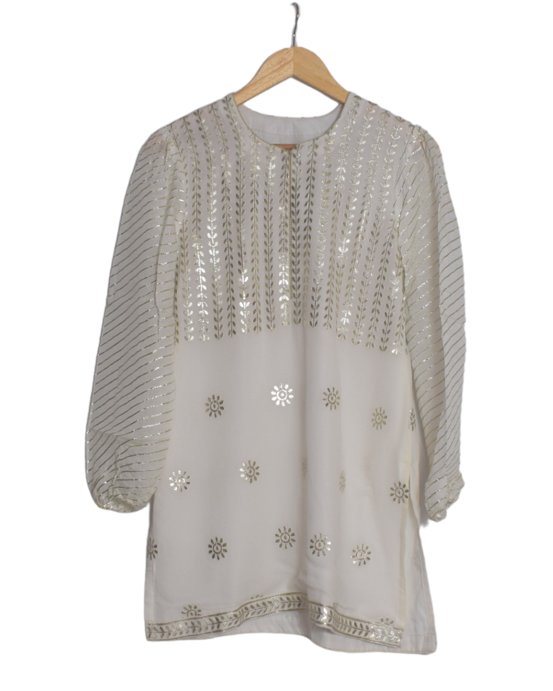 Ivory & Gold Gotta Work Sharara Set