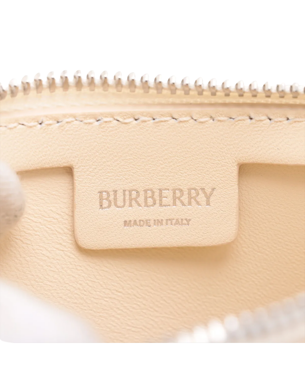 Burberry Micro Shield Sling Bag – Beige Leather Shoulder Bag