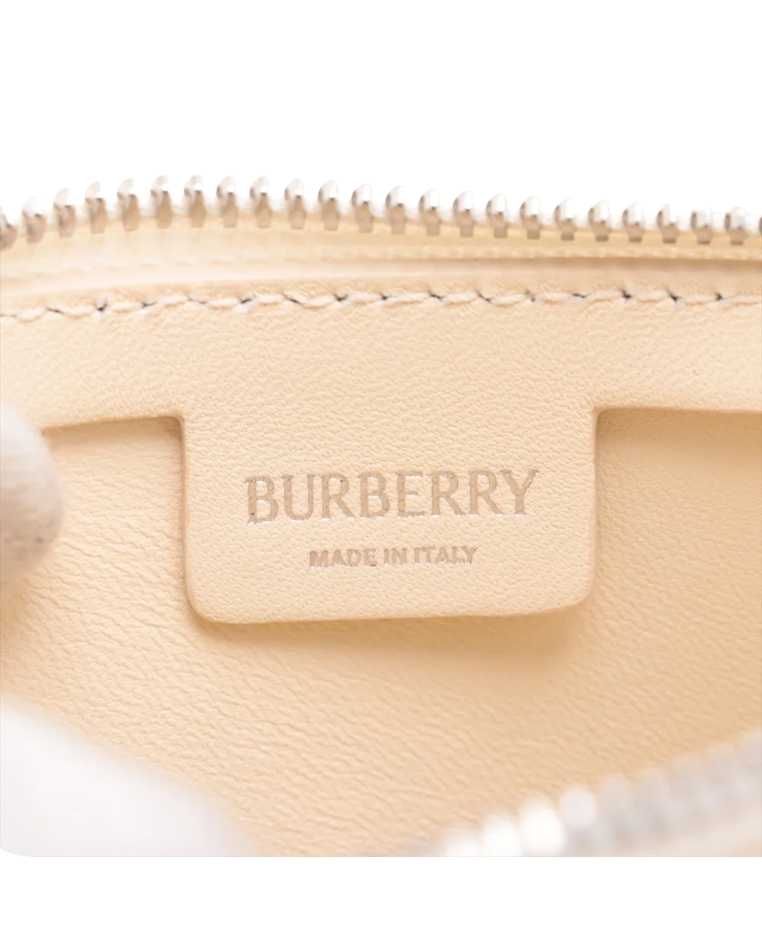 Burberry Micro Shield Sling Bag – Beige Leather Shoulder Bag