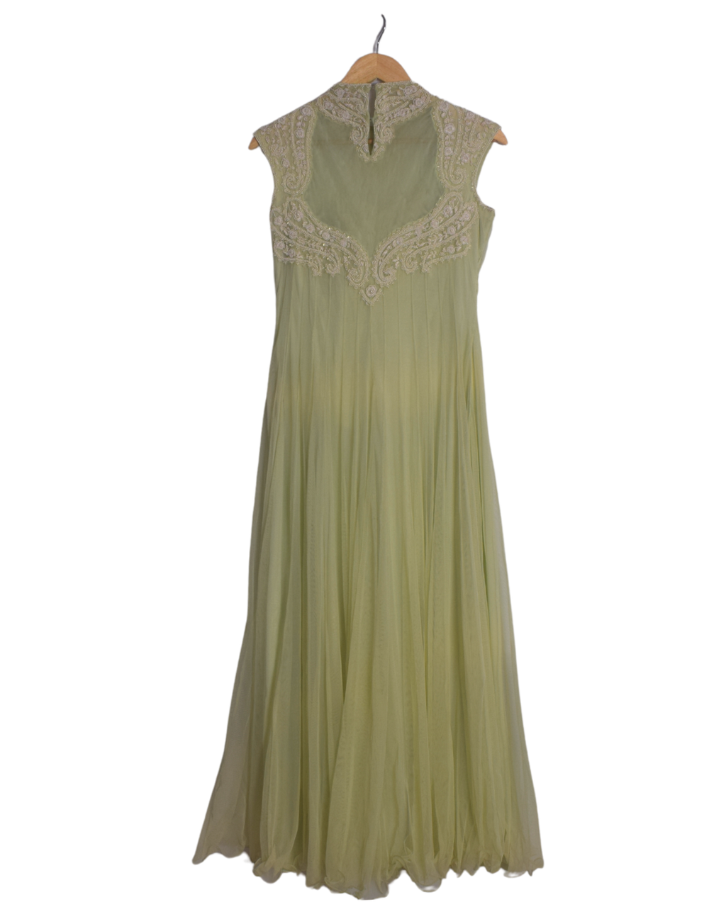 Light Green Embroidered Anarkali Set