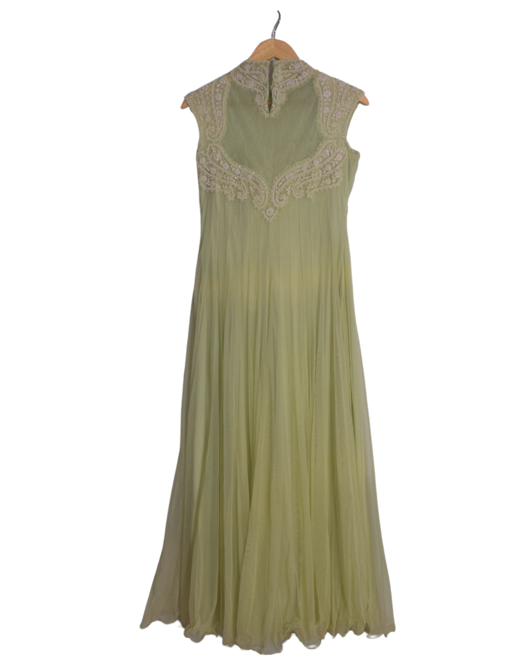 Light Green Embroidered Anarkali Set