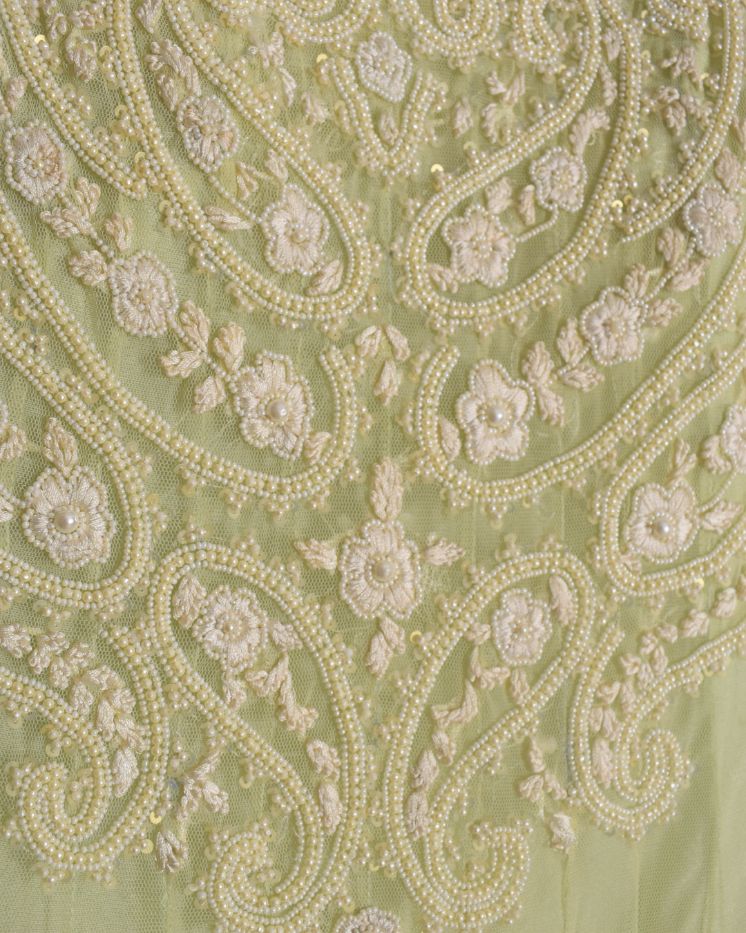 Light Green Embroidered Anarkali Set