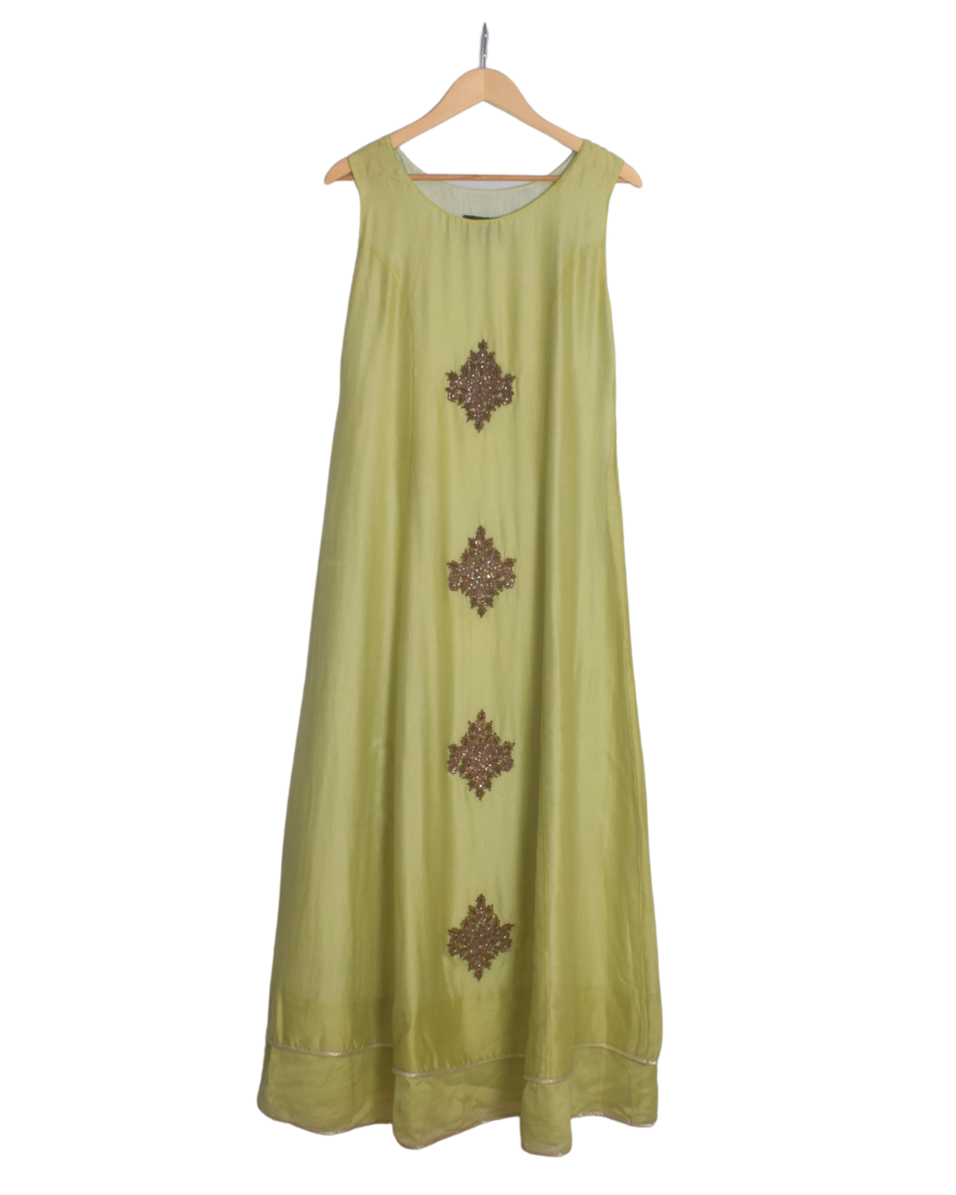 Green Gown with Layered Jacket