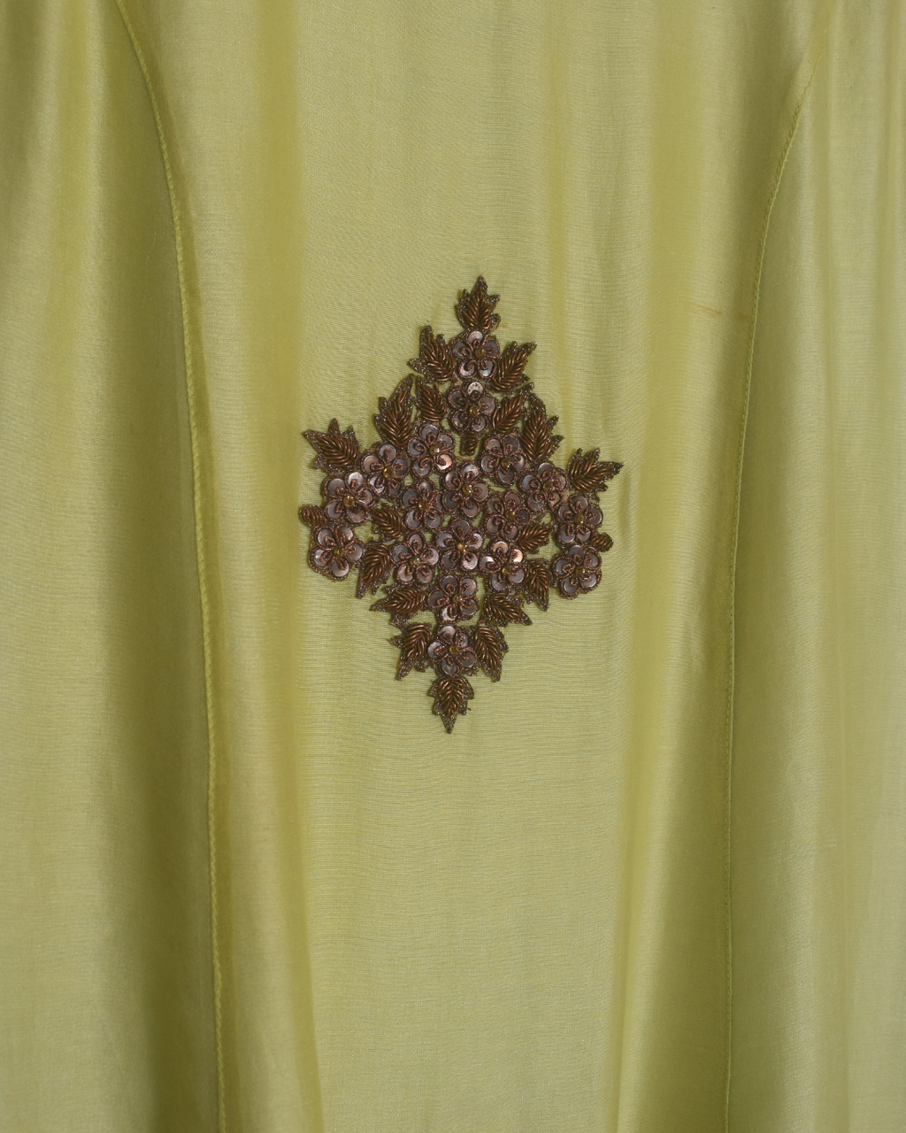 Green Gown with Layered Jacket