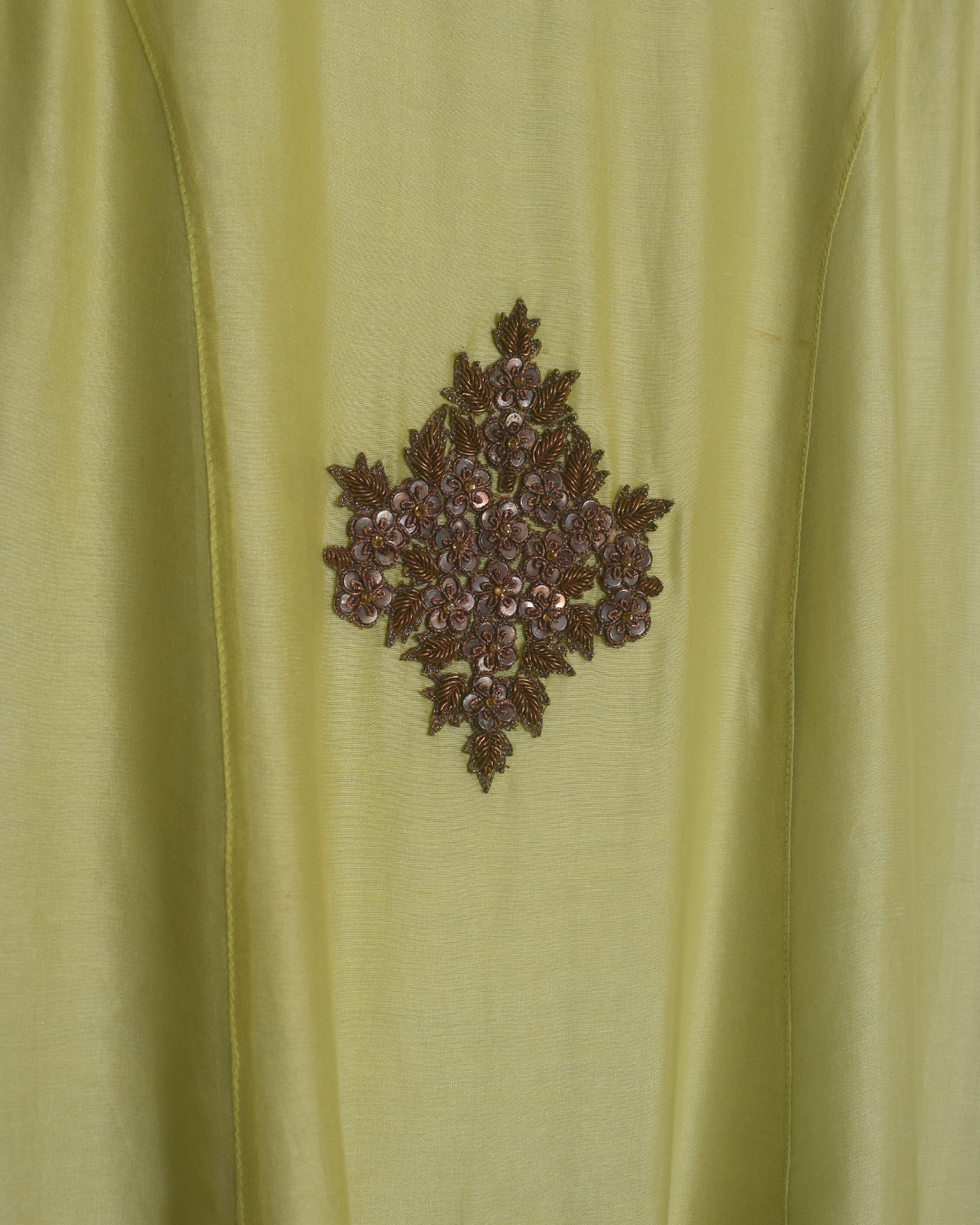 Green Gown with Layered Jacket