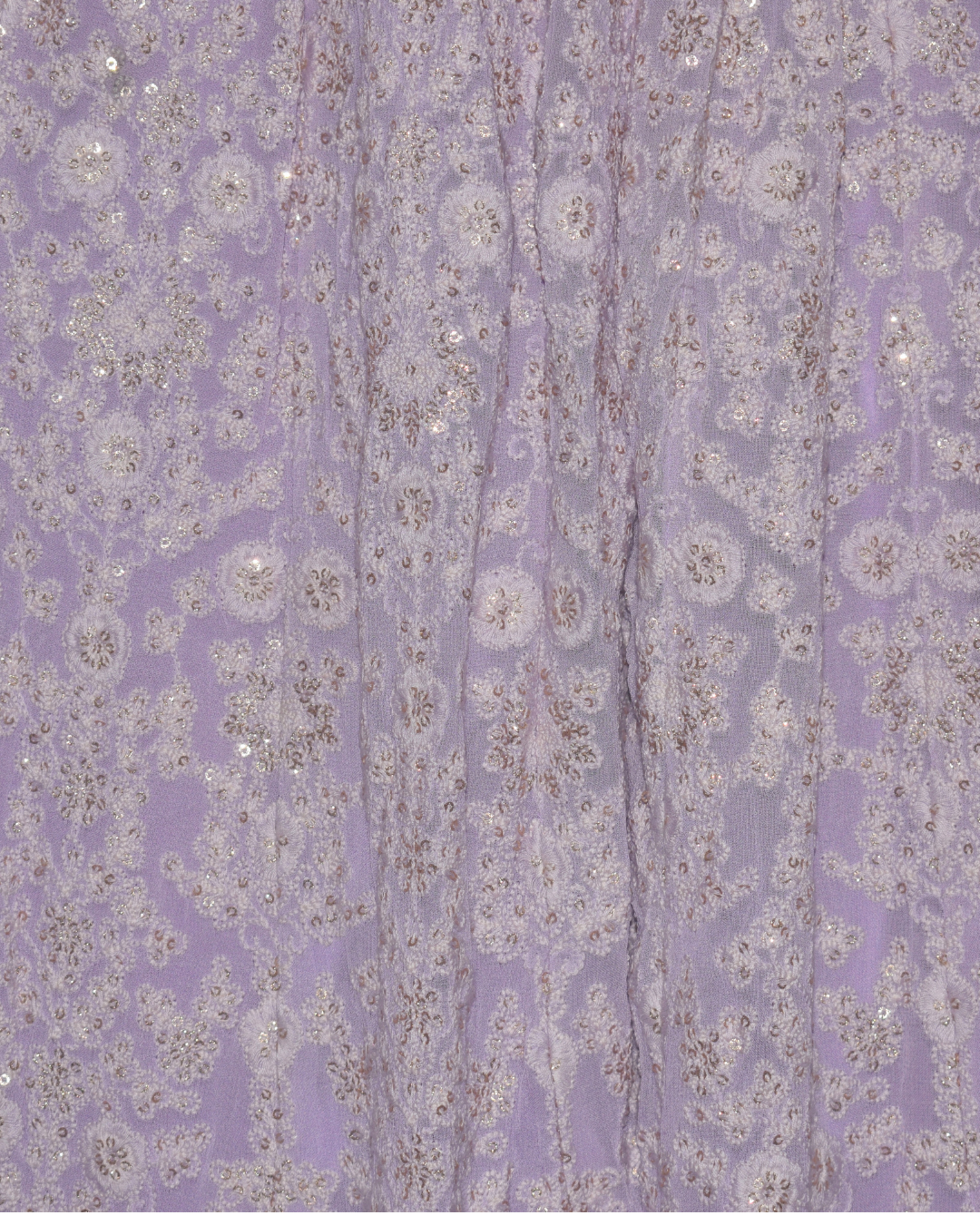 Lilac Sequin Kurta with Sharara & Dupatta