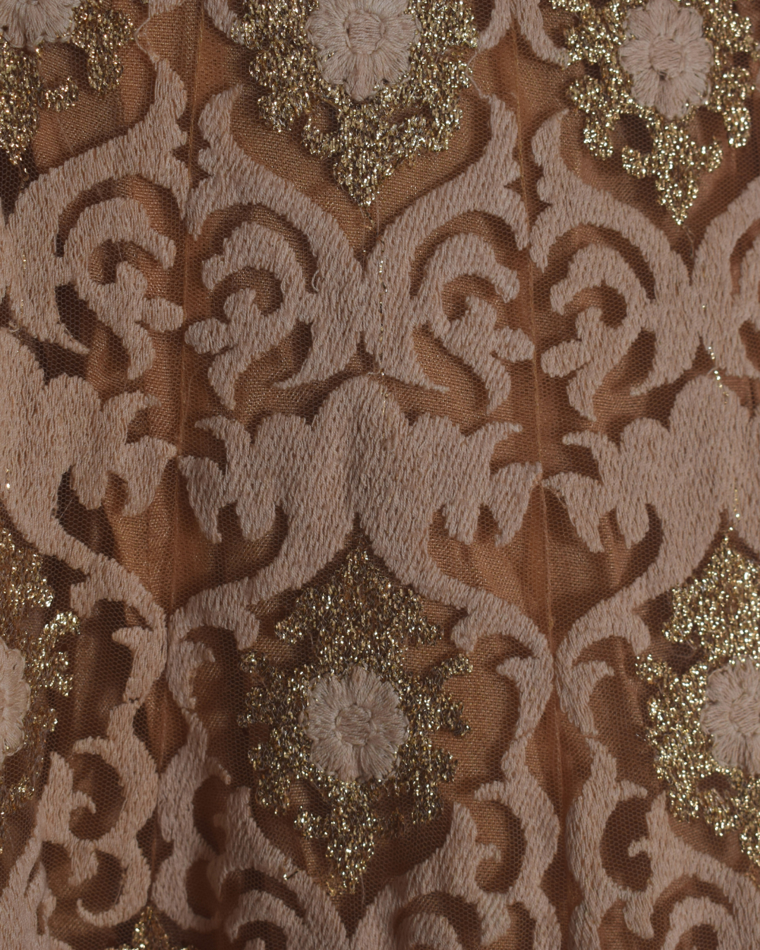 Navy, Gold & Orange Festive Lehenga Set