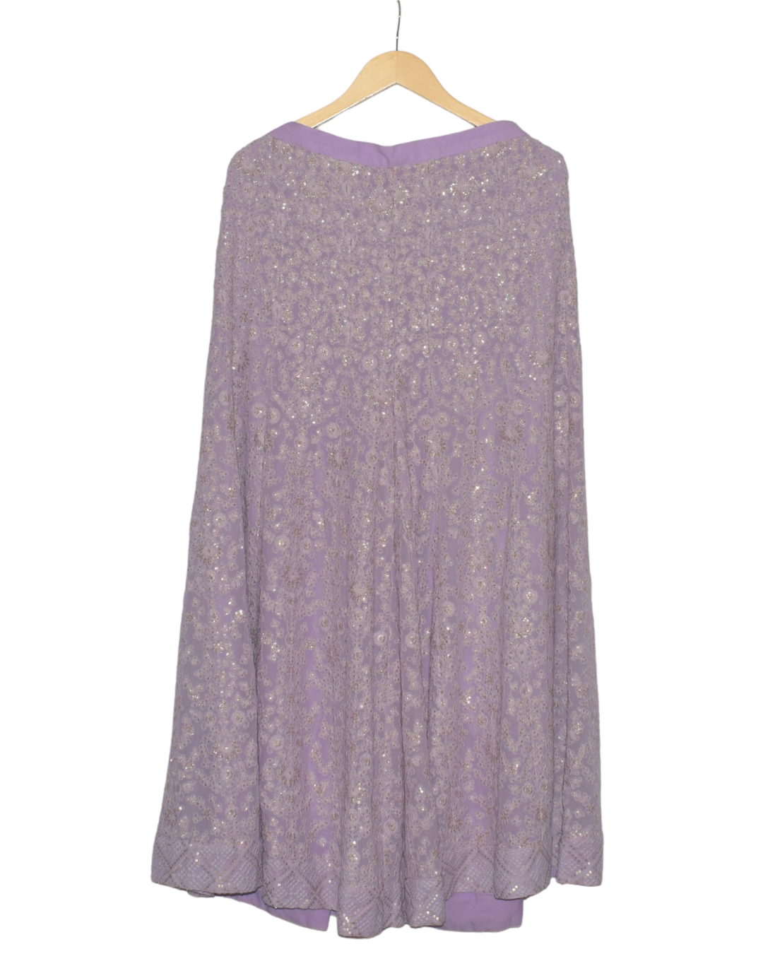 Lilac Sequin Kurta with Sharara & Dupatta