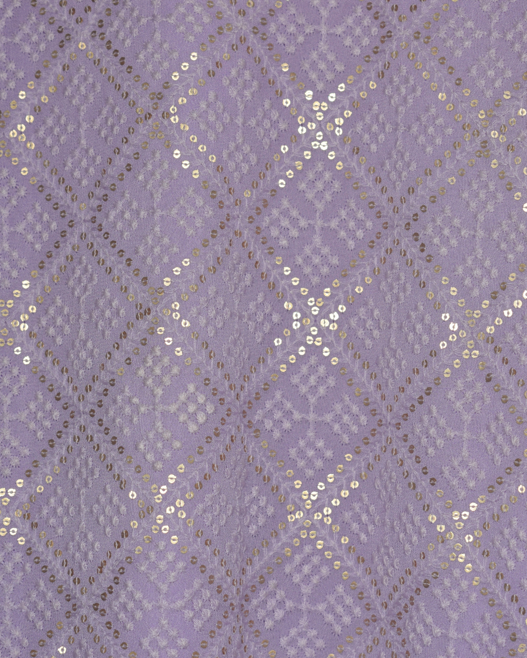 Lilac Sequin Kurta with Sharara & Dupatta