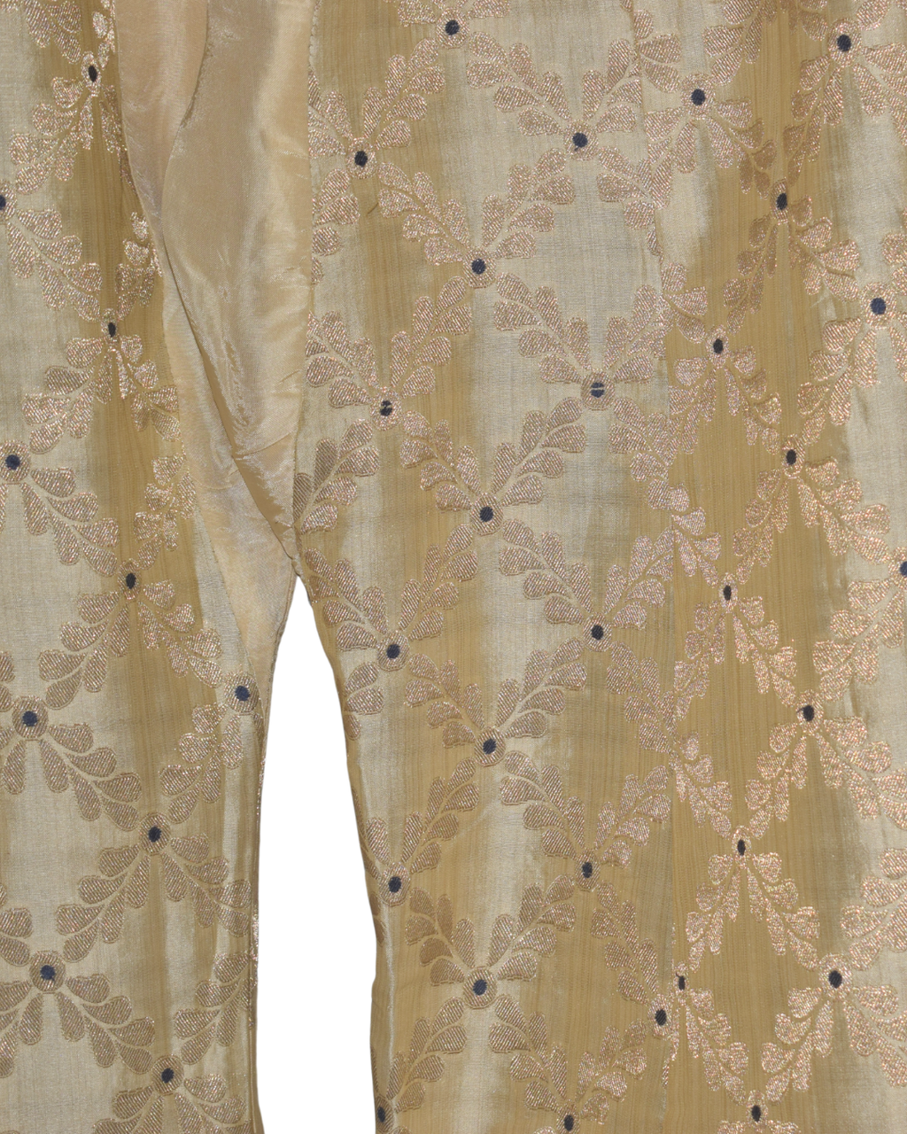 Midnight Blue Velvet Kurta with Gold Sharara & Dupatta
