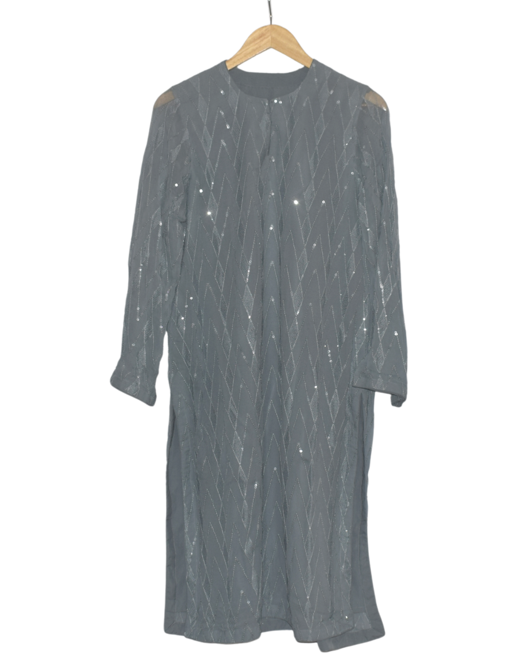 Grey Sequin Kurta and Sharara Set