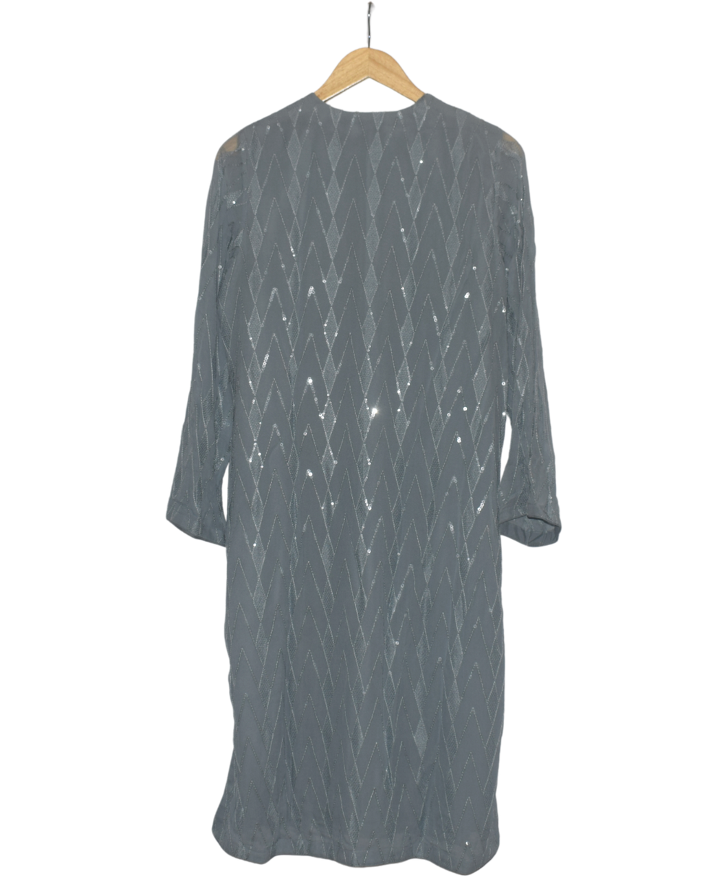 Grey Sequin Kurta and Sharara Set