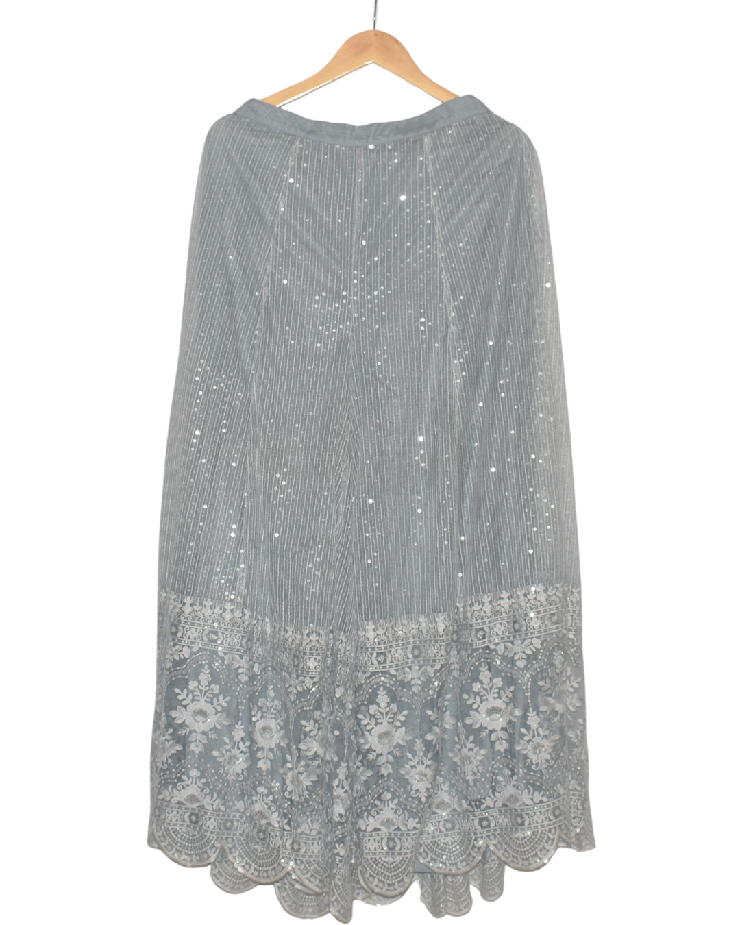 Grey Sequin Kurta and Sharara Set