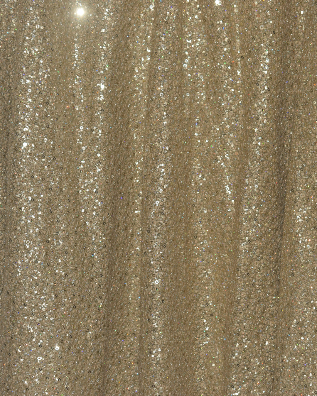 Golden Sequin Lehenga with Blouse & Net Dupatta