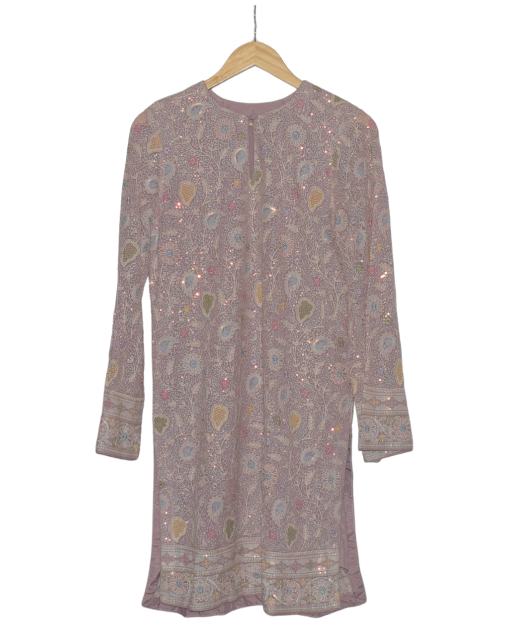 Floral Sequin Kurta with Sharara & Dupatta