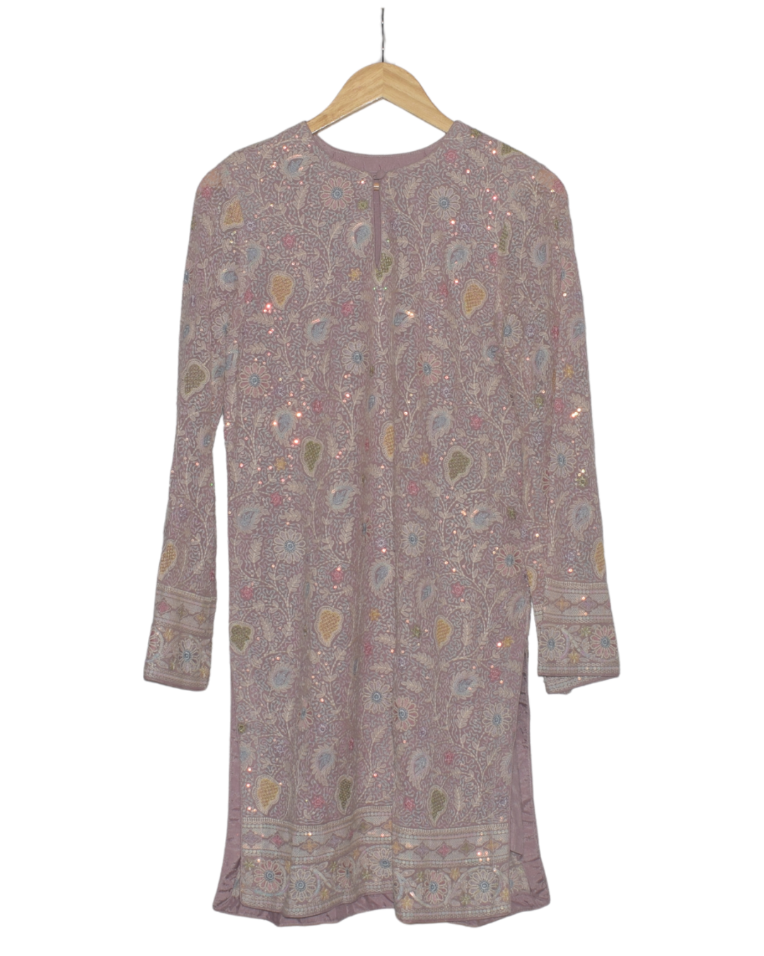 Floral Sequin Kurta with Sharara & Dupatta