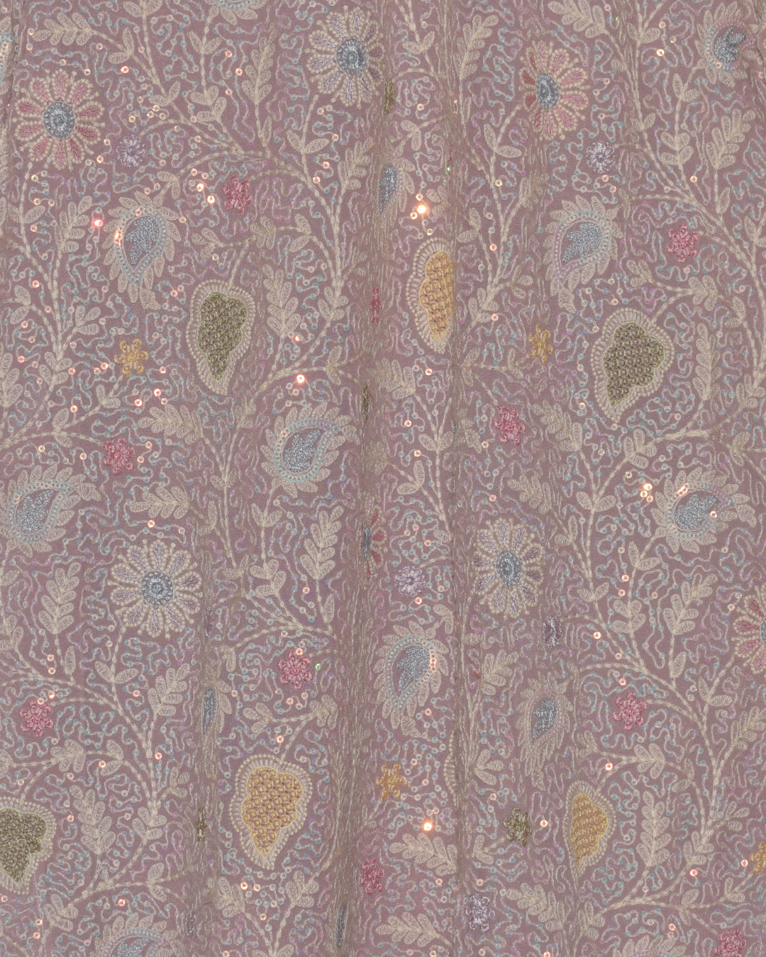 Floral Sequin Kurta with Sharara & Dupatta