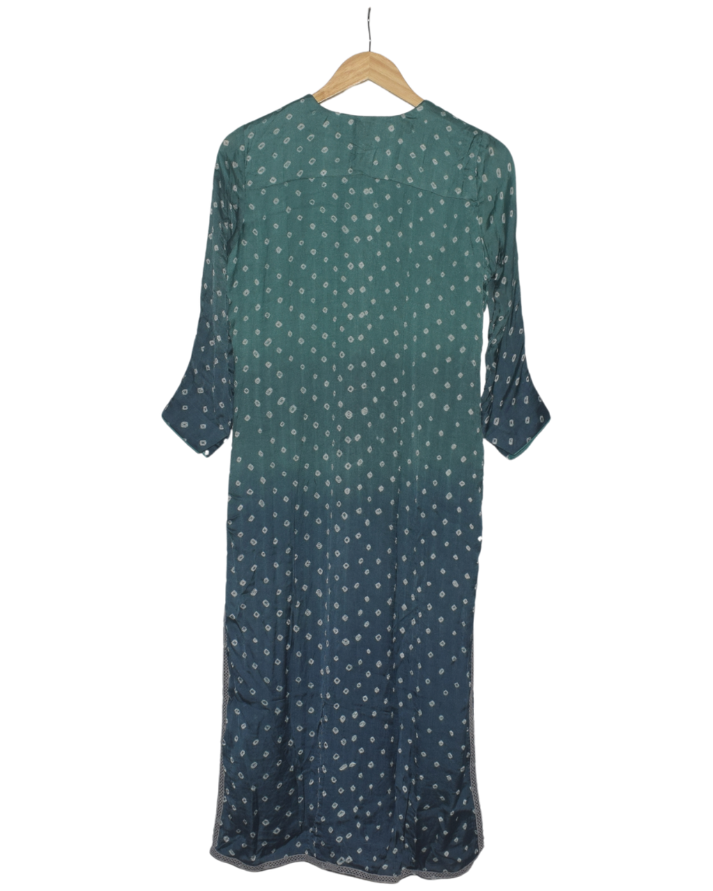 Teal and Blue Ombre Kurta Set