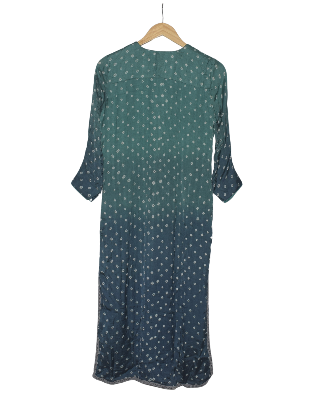 Teal and Blue Ombre Kurta Set