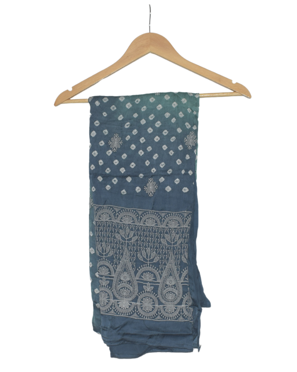 Teal and Blue Ombre Kurta Set