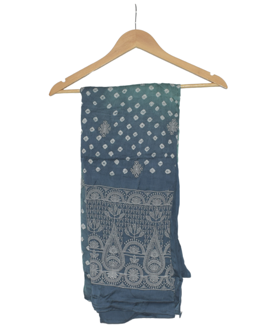 Teal and Blue Ombre Kurta Set