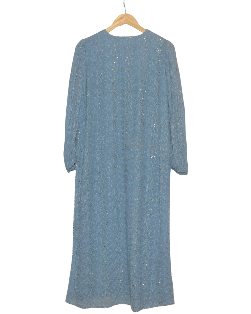 Powder Blue Embroidered Sequin Kurta Set