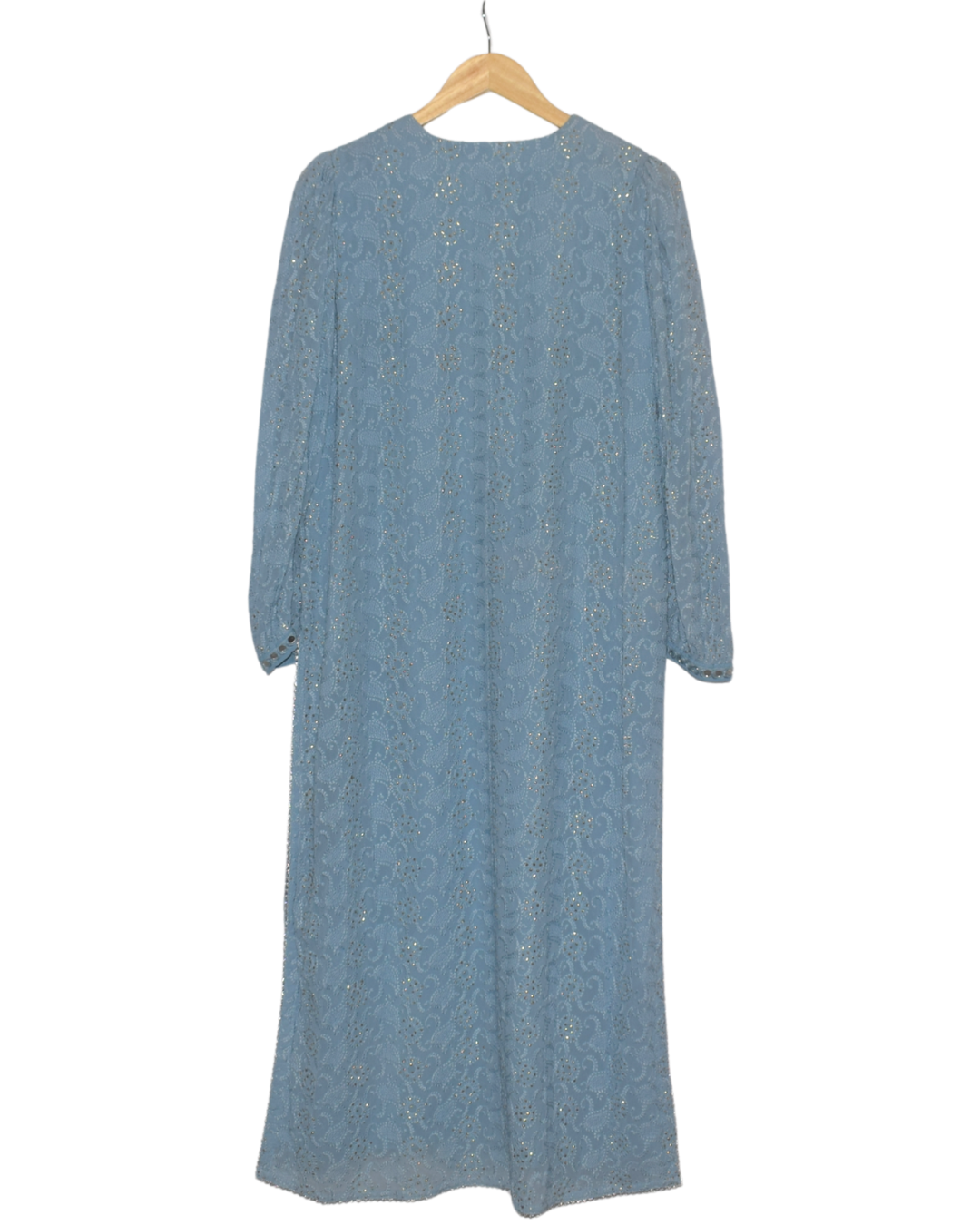 Powder Blue Embroidered Sequin Kurta Set