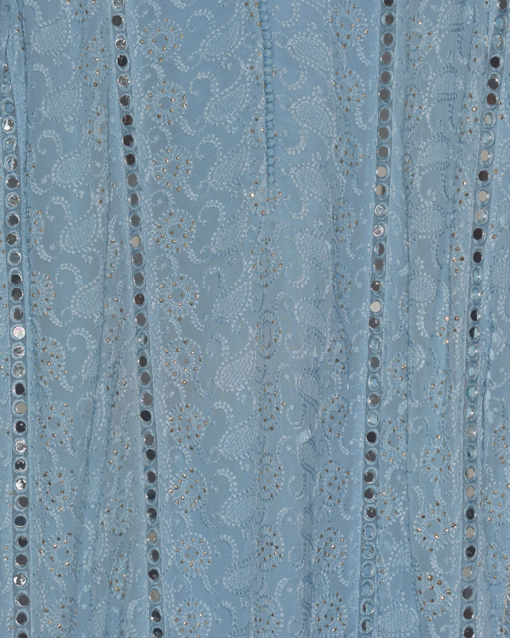 Powder Blue Embroidered Sequin Kurta Set