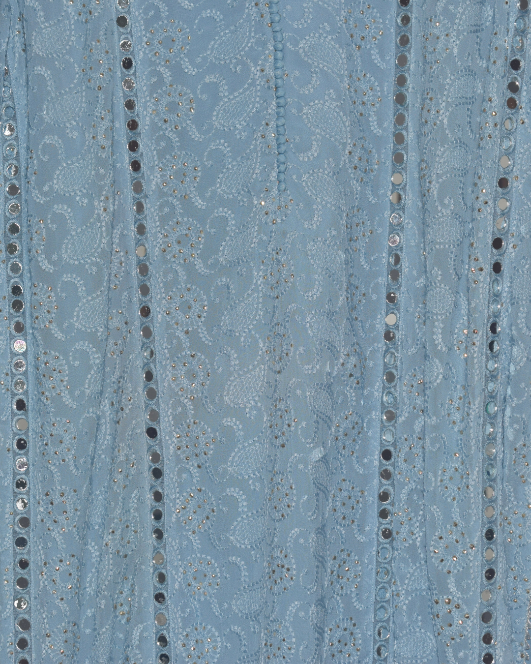 Powder Blue Embroidered Sequin Kurta Set