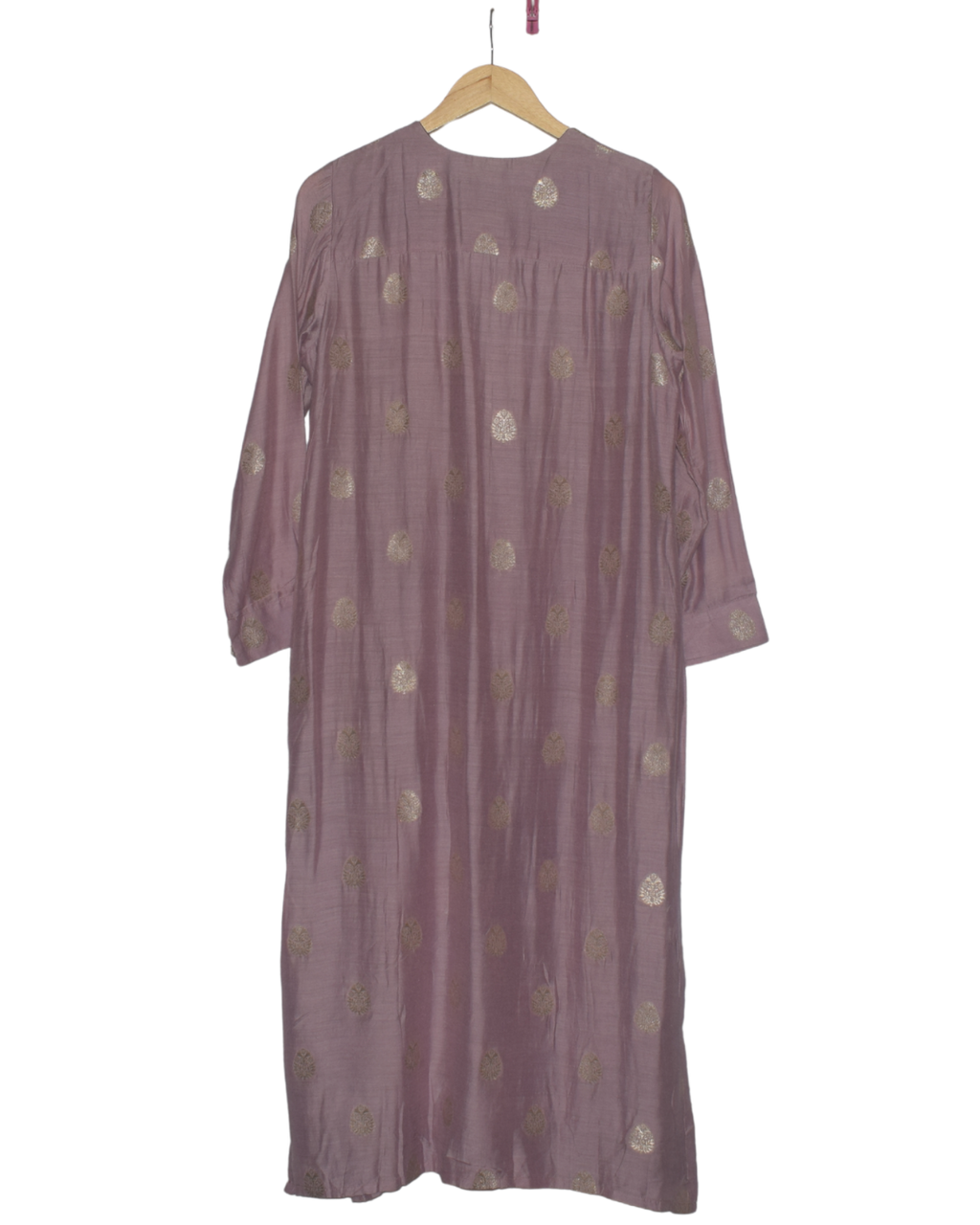 Mauve/Dusty Rose Gold Motif Kurta Set