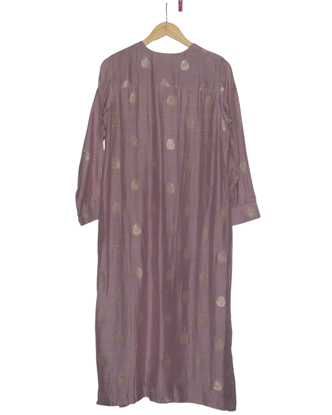 Mauve/Dusty Rose Gold Motif Kurta Set