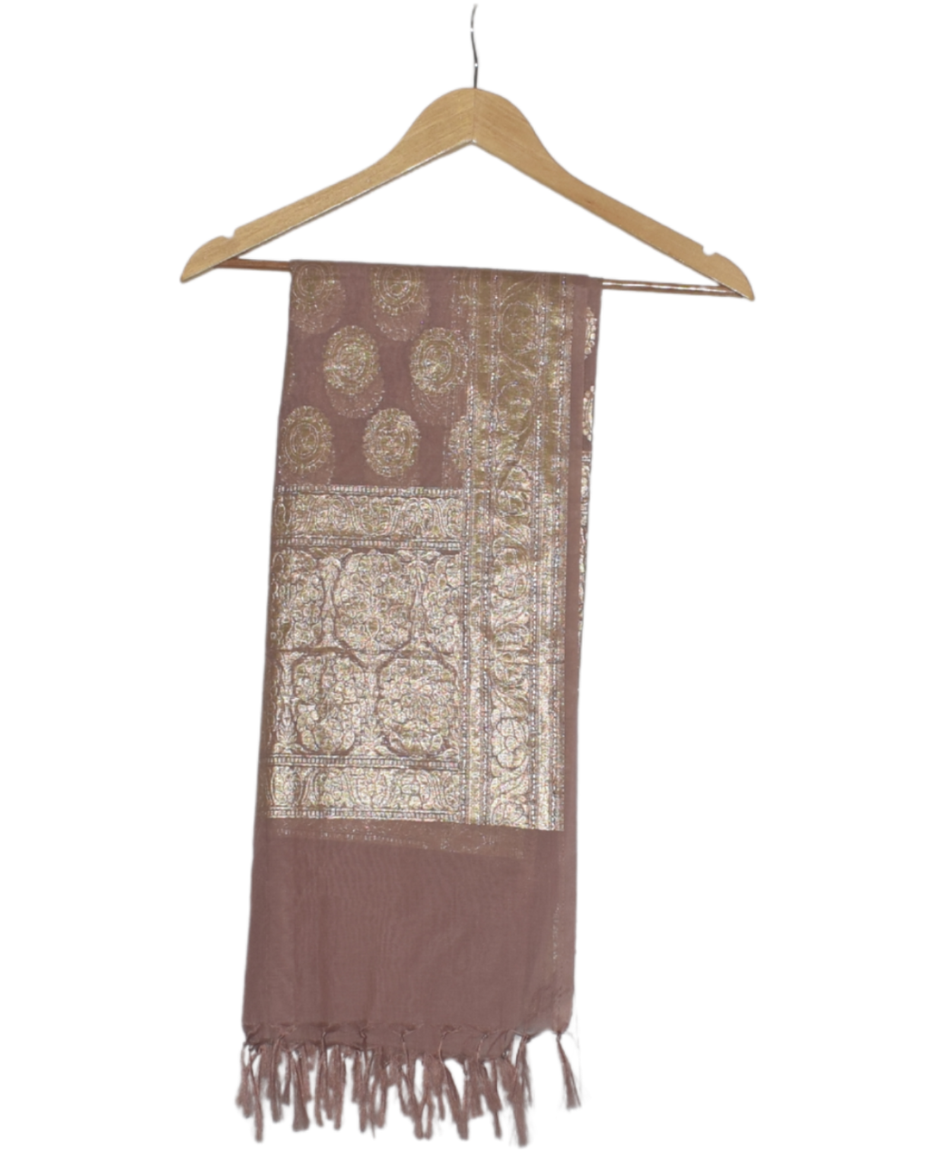Mauve/Dusty Rose Gold Motif Kurta Set