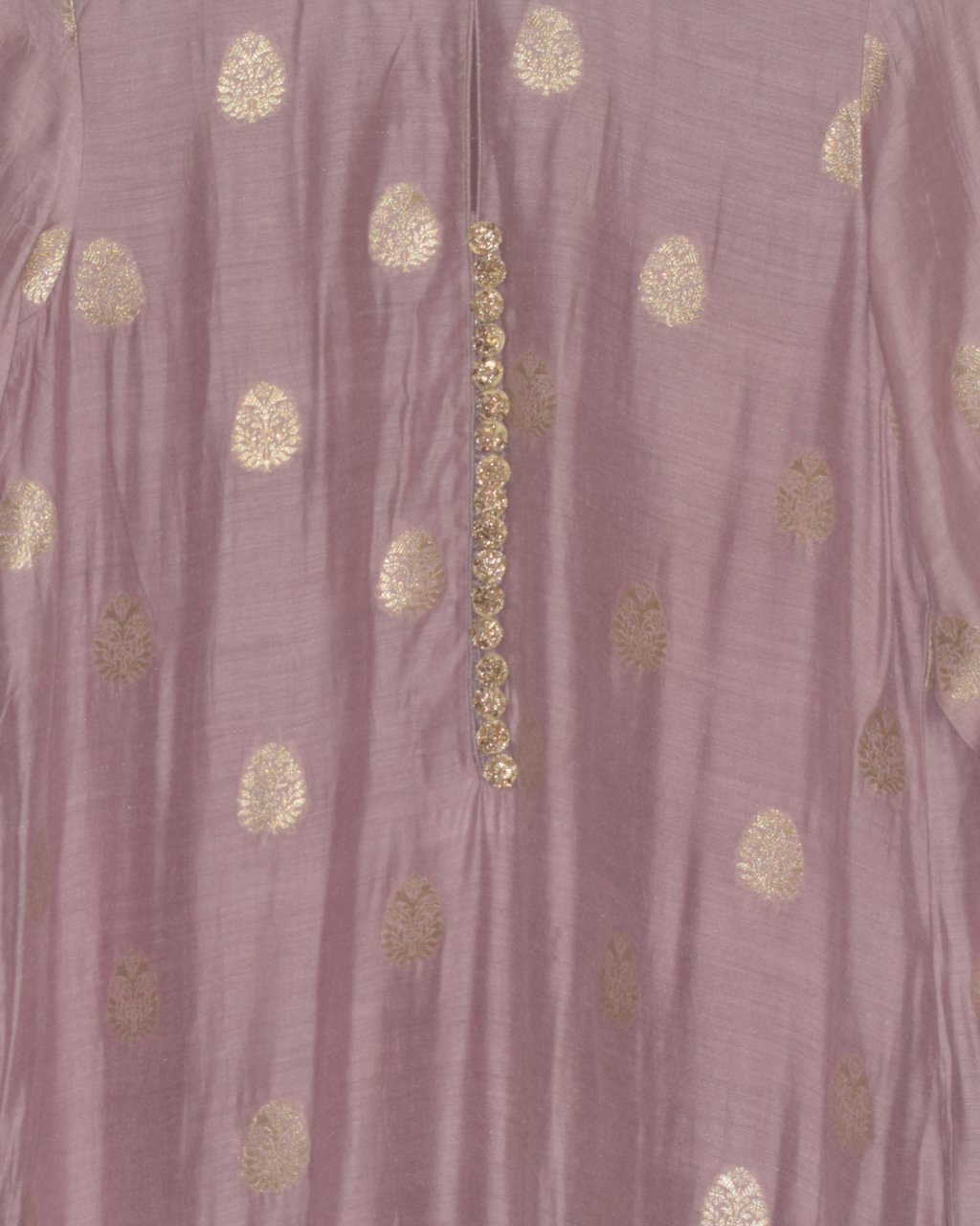 Mauve/Dusty Rose Gold Motif Kurta Set