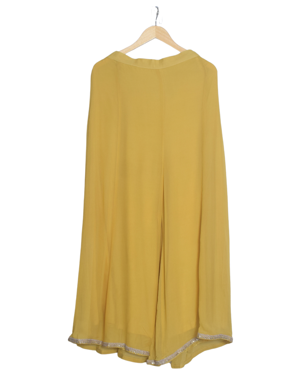 Yellow & Grey Embroidered Kurta Set