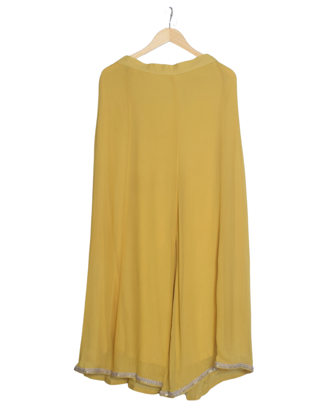 Yellow & Grey Embroidered Kurta Set