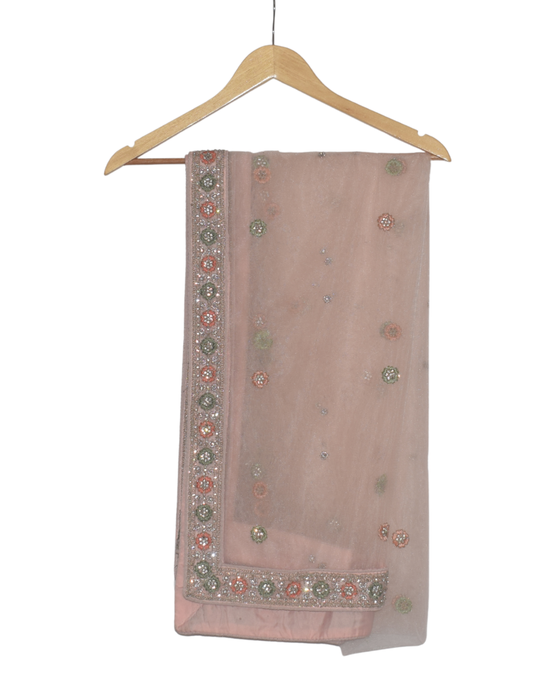 Blush Pink & Diamond Work Lehenga