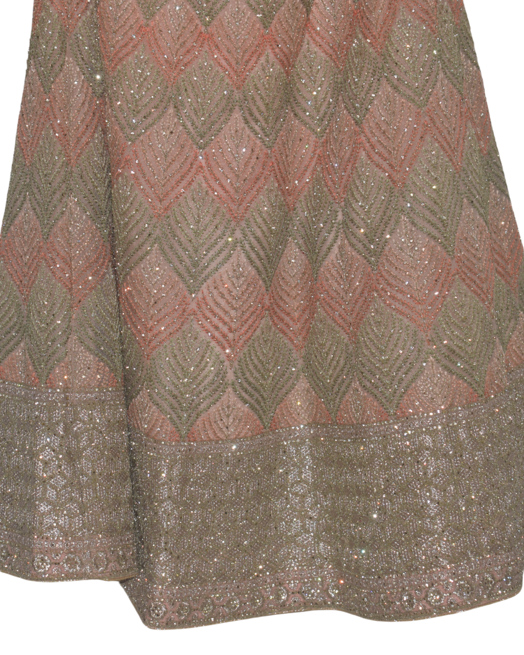 Blush Pink & Diamond Work Lehenga