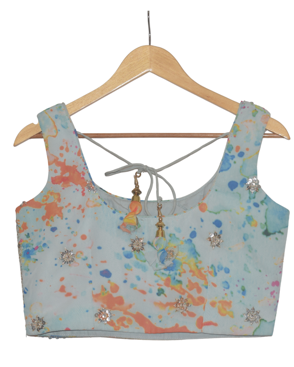 Splash Printed Lehenga Set