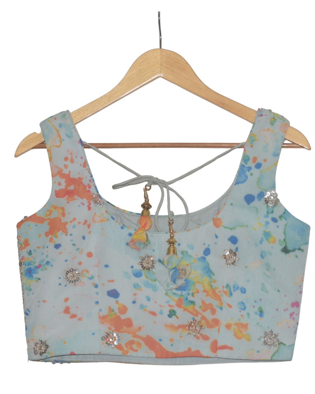 Splash Printed Lehenga Set